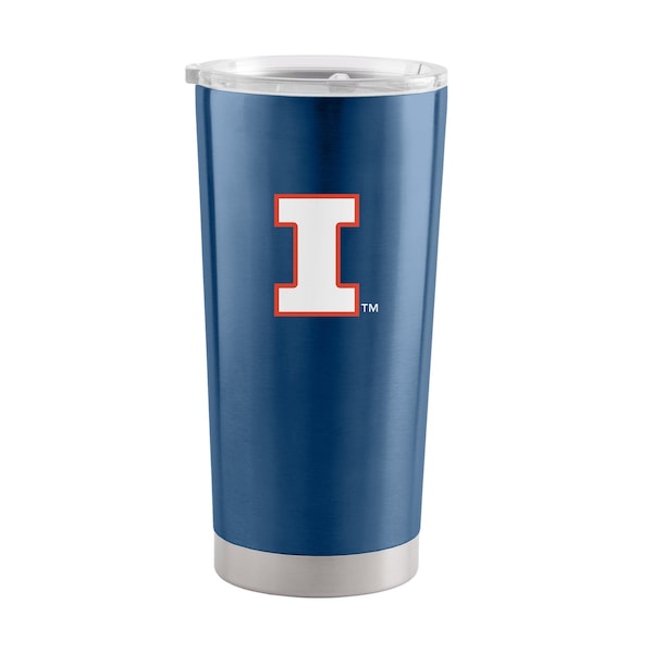 Logo Brands Illinois 20oz Gameday Stainless Steel Tumbler 151-S20T-1 - main